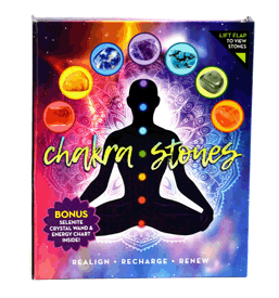7 Chakra Stone Kit with Selenite Crystal Wand
